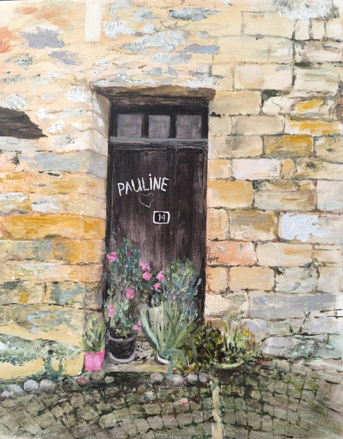 Maintenant la porte de Pauline, une porte d'amour